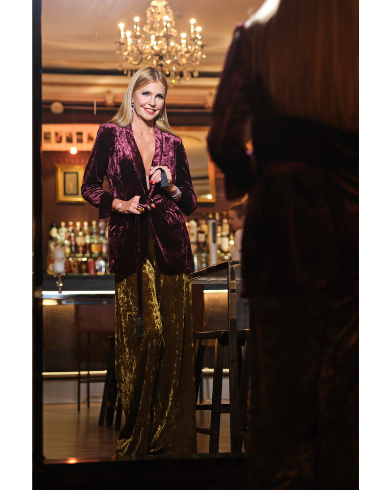 MUSTARD VELVET TROUSERS