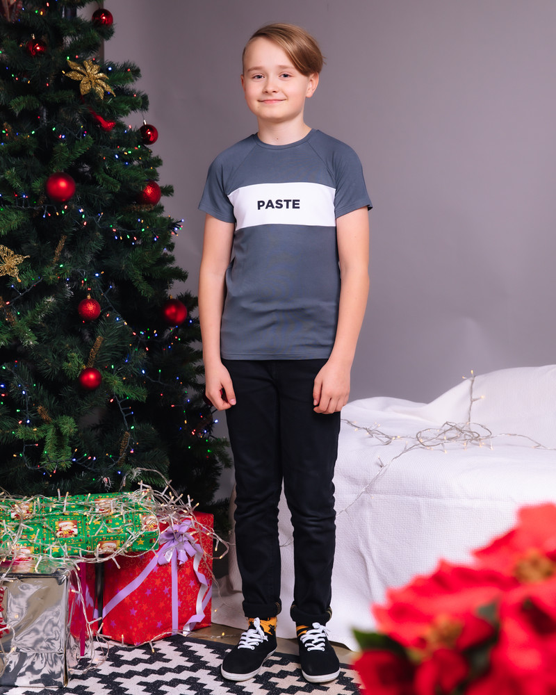 PASTE KIDS T-SHIRT GREY