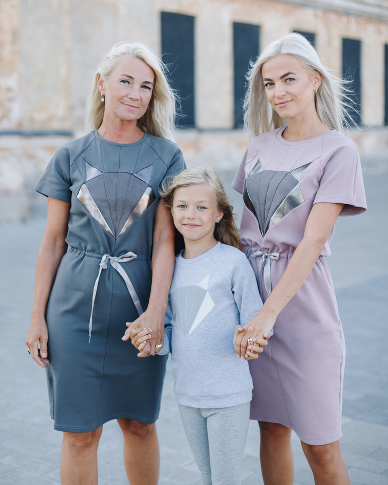 FOX JUMPER DRESS PLUM