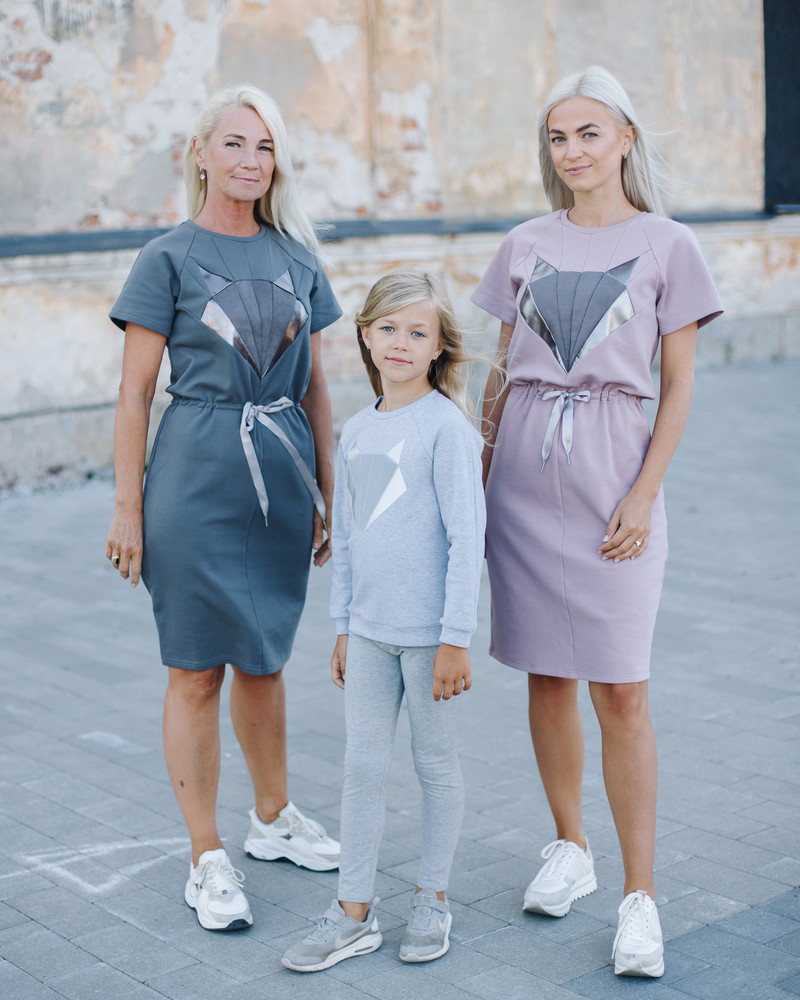 FOX JUMPER DRESS PLUM