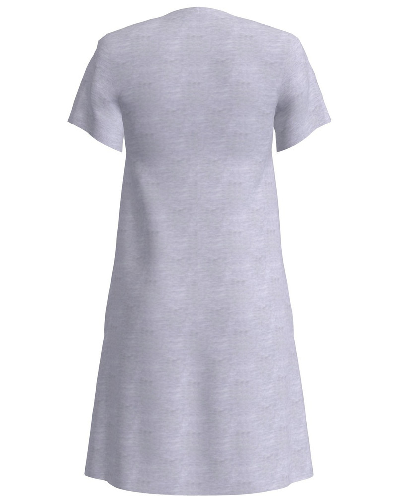 EMME PRINT DRESS LIGHT GREY