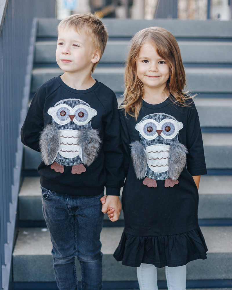 OWL KIDS DRESS BLACK