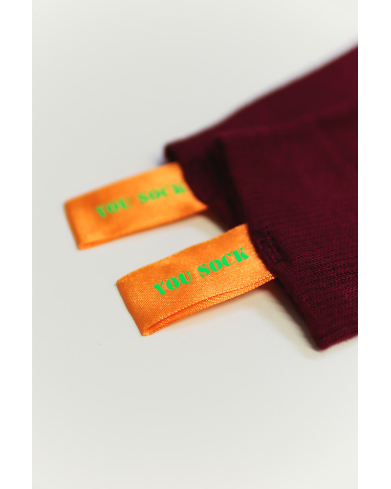 BORDEAUX HENSUGUSTA SIGNATURE SOCKS