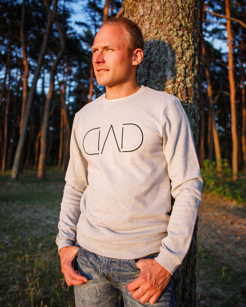 DAD SWEATSHIRT LIGHT GREY