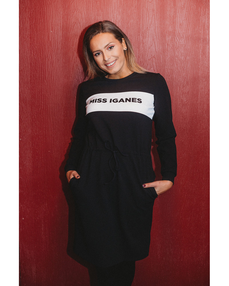 MISS IGANES BLACK JUMPER DRESS