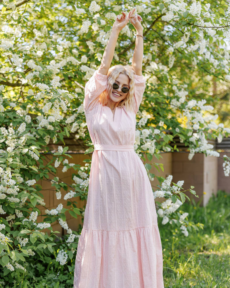 SUMMER COMET MAXI DRESS PINK