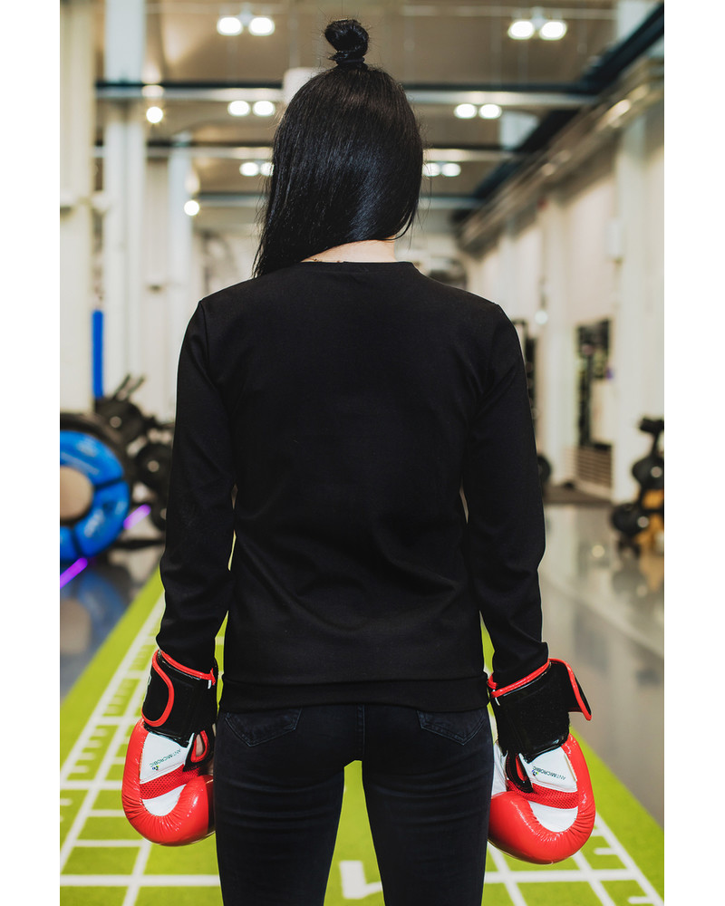 BLACK STRIKING SWEATER