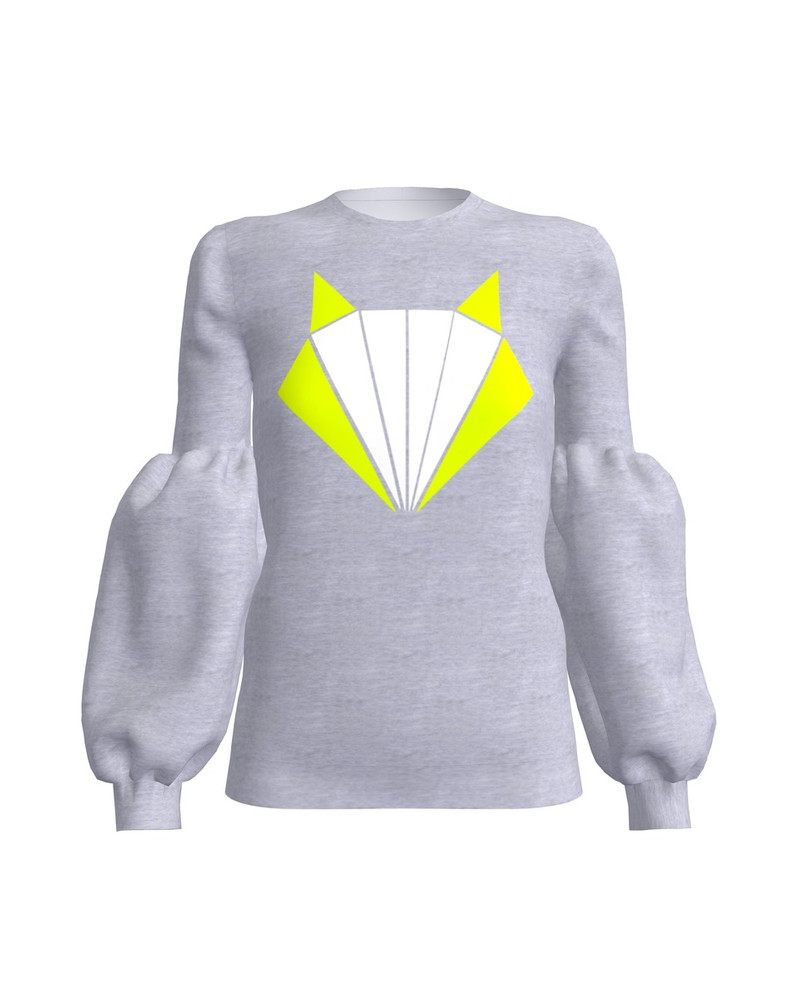 COLOR FOX  ALICE SWEATSHIRT LIGHT GREY