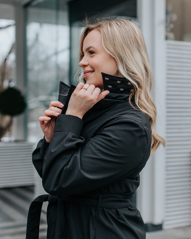 TD TRENCH COAT BLACK