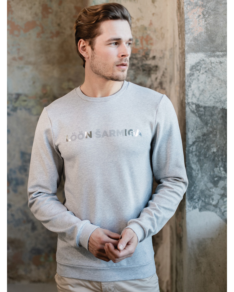LÖÖN ŠARMIGA PRINT SWEATSHIRT GREY