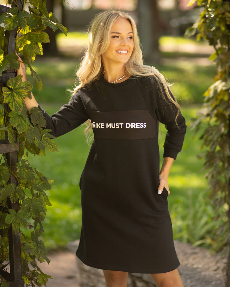 VÄIKE MUST DRESS POCKETS BLACK