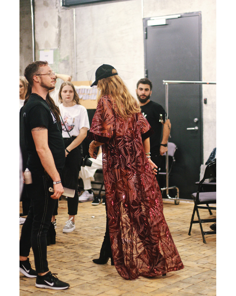 BORDEAUX MESH KIMONO