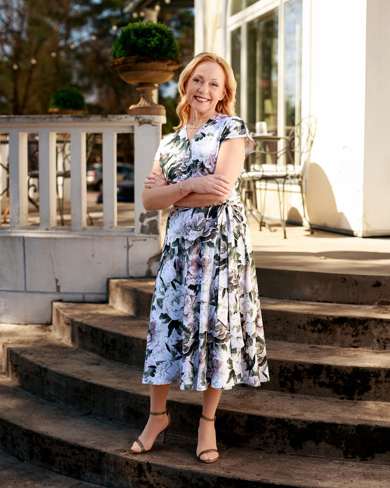 PASTEL PEONY SUMMER MOON MIDI DRESS