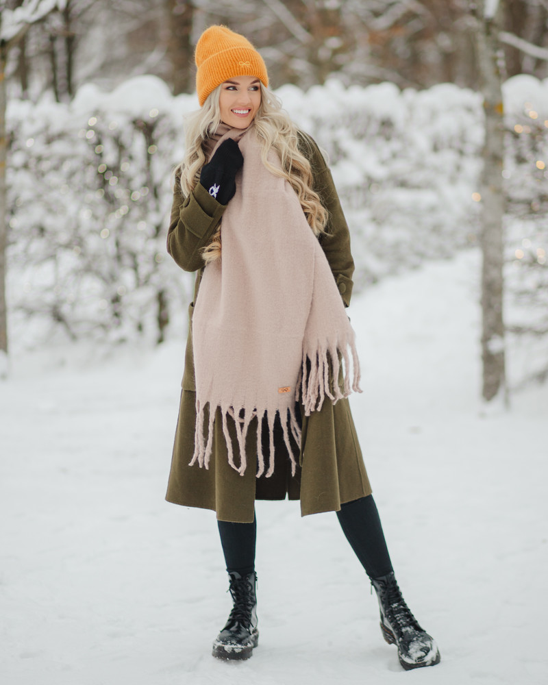 TD BOW WOOL SCARF
