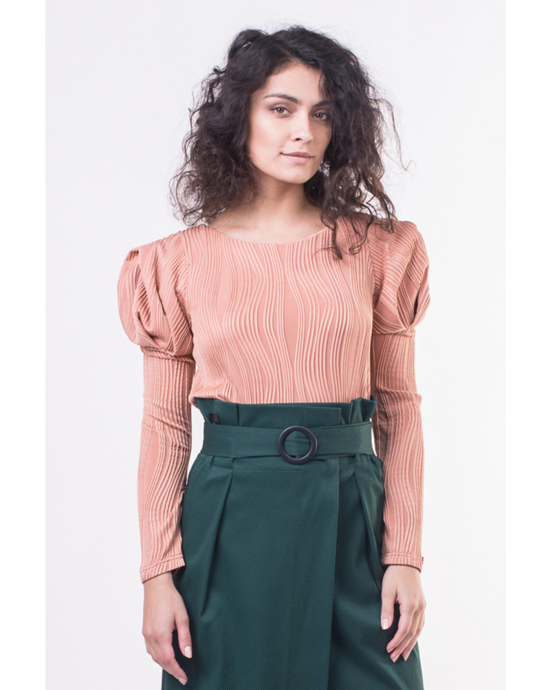 APRICOT ROSE SLEEVE SHIRT