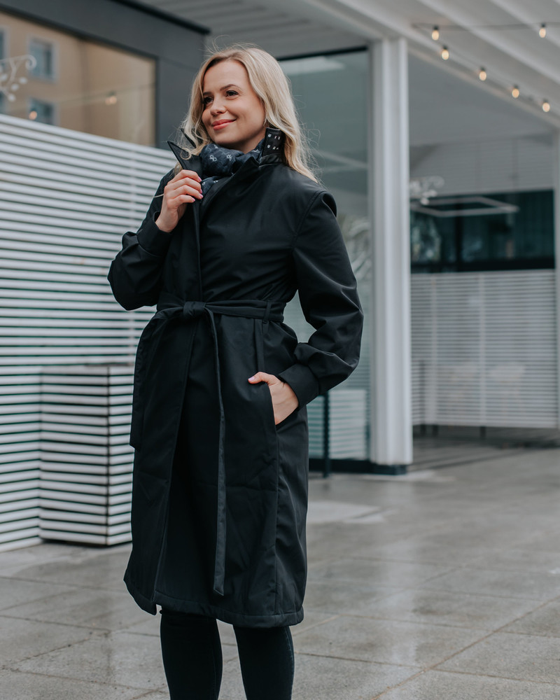 TD TRENCH COAT BLACK