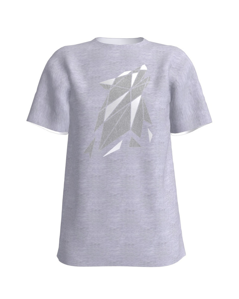 SILVER WOLF UNISEX T-SHIRT LIGHT GREY