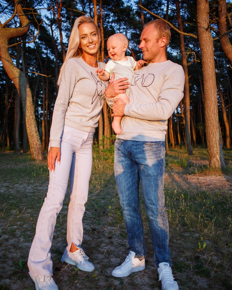 DAD SWEATSHIRT LIGHT GREY