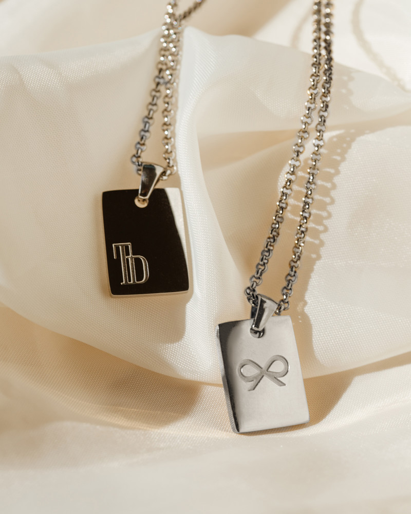 TD BOW NECKLACE SILVER