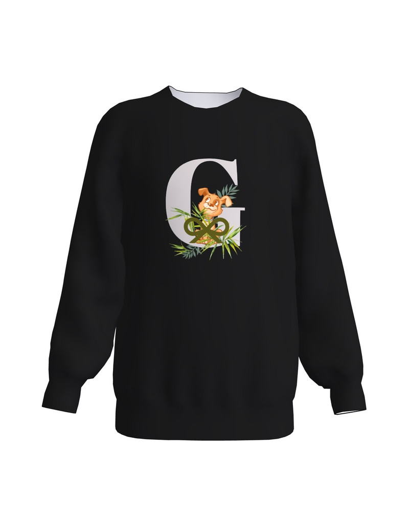 LETTER G KIDS SWEATSHIRT BLACK
