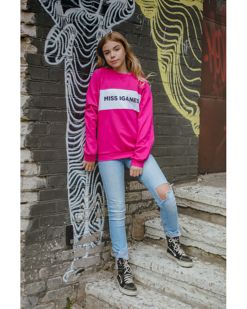 MISS IGANES KIDS SWEATSHIRT FUCHSIA