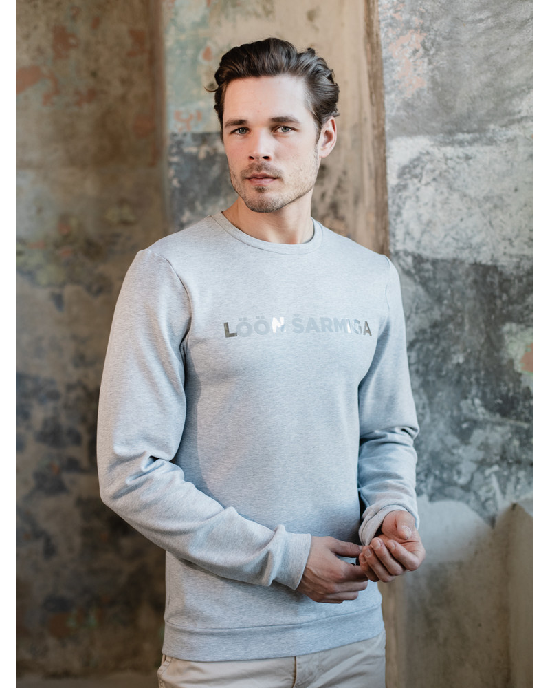 LÖÖN ŠARMIGA PRINT SWEATSHIRT GREY