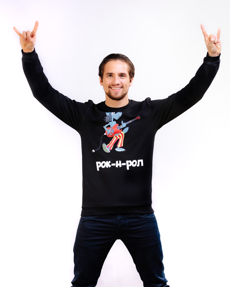 ROK N ROL SWEATSHIRT BLACK