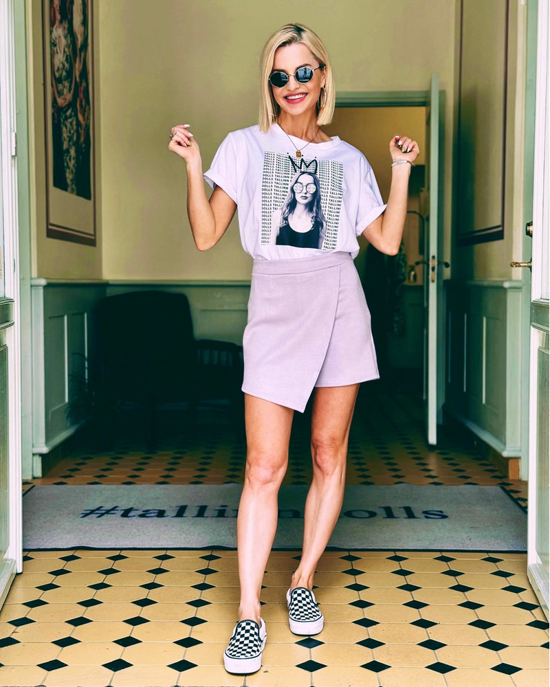 SKORT LILAC