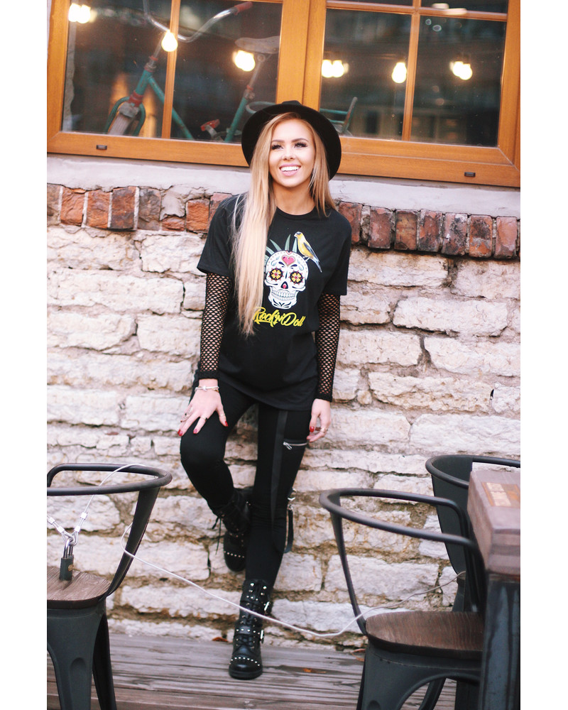 ROCK N DOLL T-SHIRT BLACK
