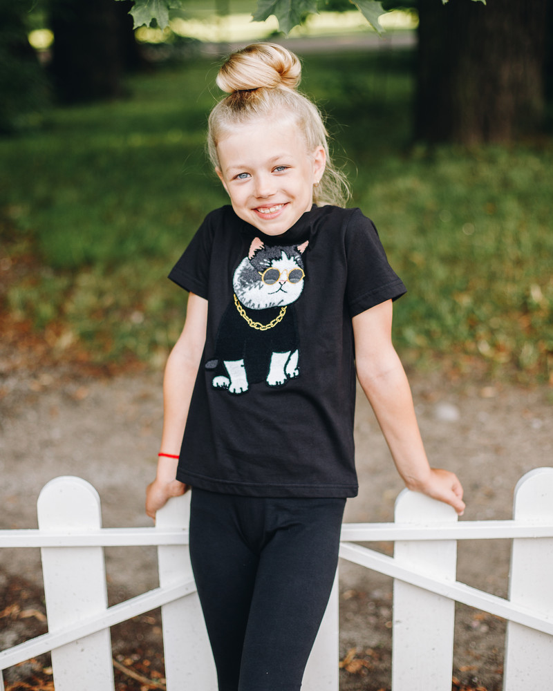 COOL CAT KIDS T-SHIRT BLACK