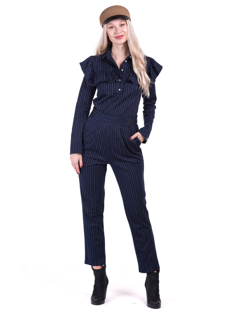 BLUE STRIPE POCKET TROUSERS