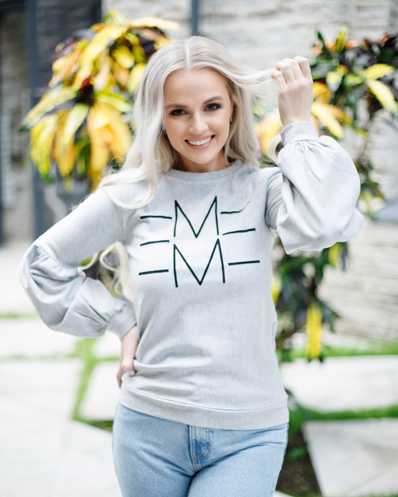 EMME ALICE SWETSHIRT LIGHT GREY
