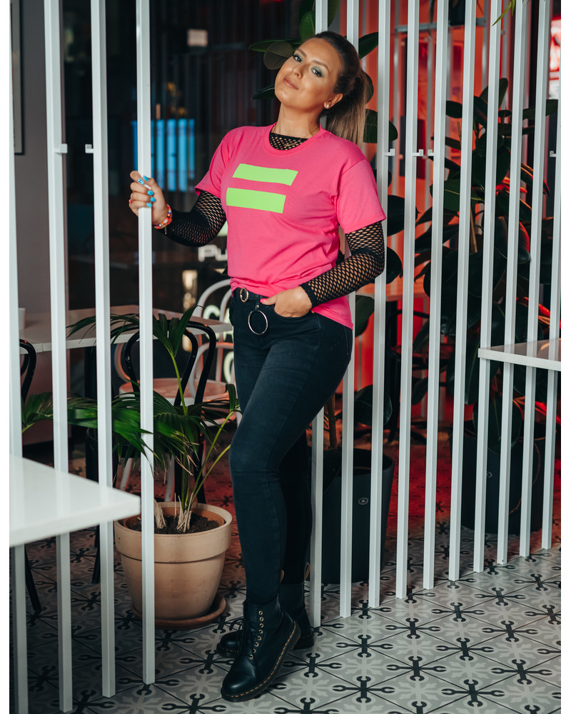 GREEN VÕRDSUS UNISEX T-SHIRT FUCHSIA
