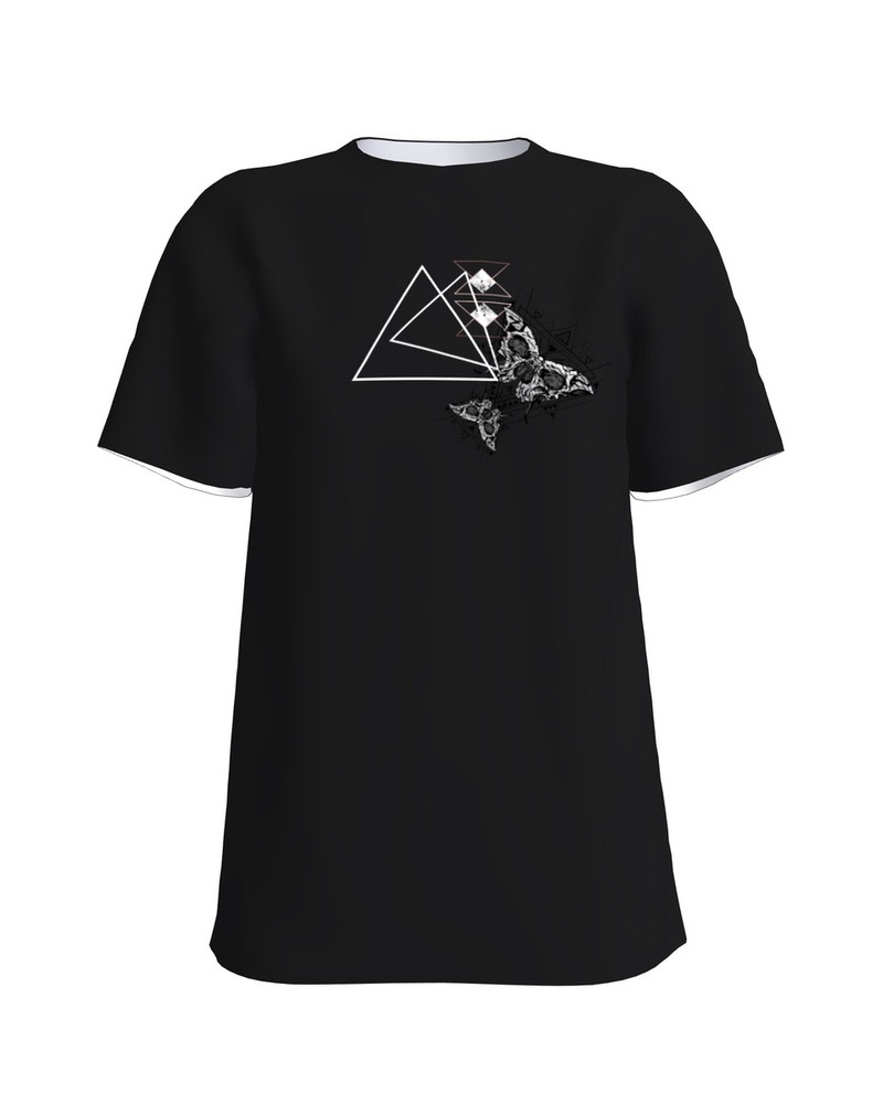 T-Shirt BUTTERFLY H UNISEX black