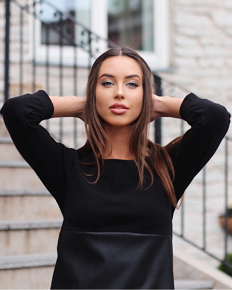 BLOCKS DRESS BLACK
