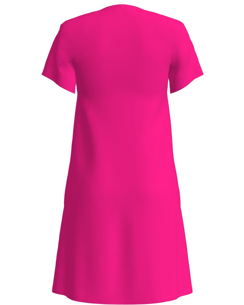 WOLF PRINT DRESS FUCHSIA