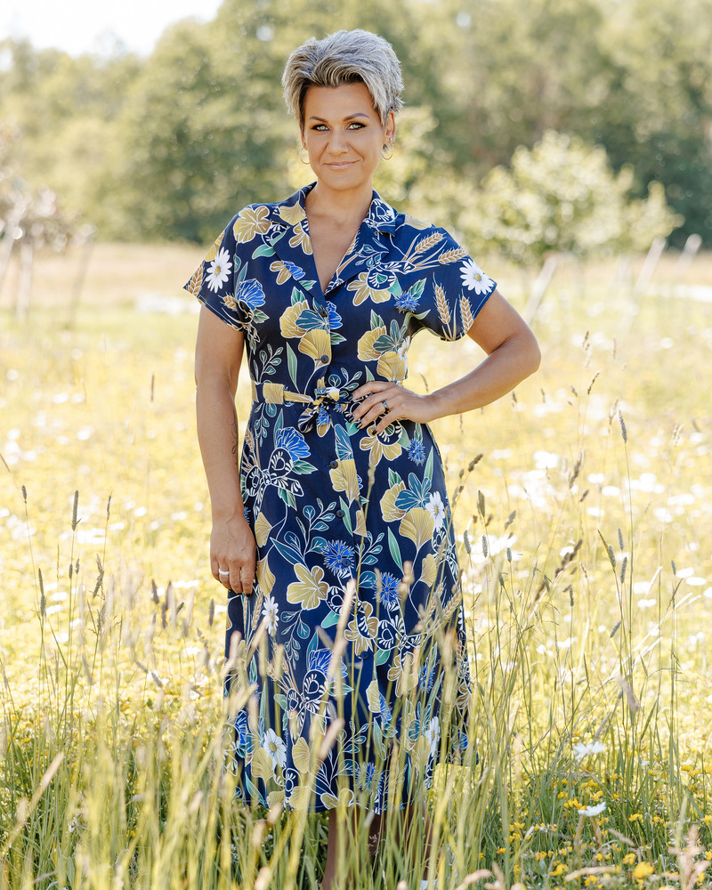 CORNFLOWER MIDI DRESS