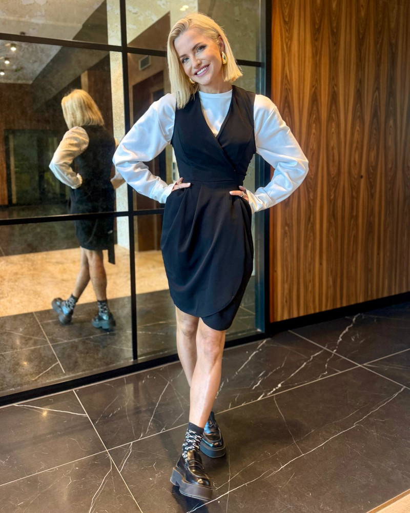 TULIP POCKET DRESS BLACK