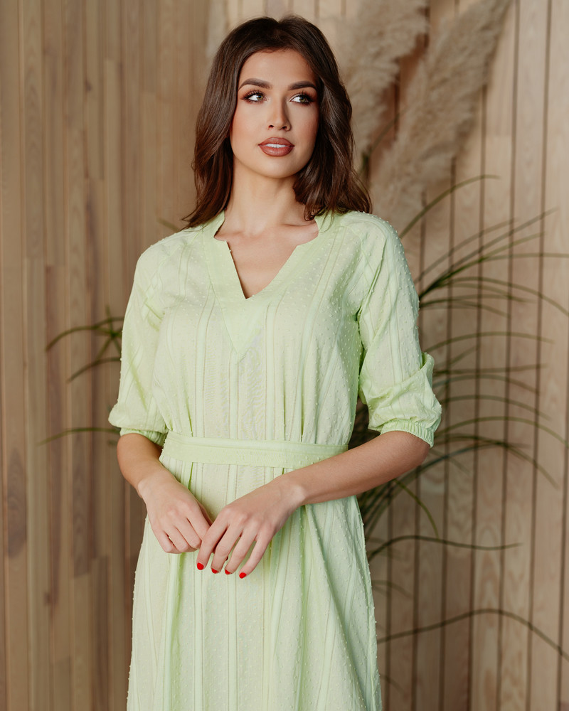 SUMMER COMET MAXI DRESS LIME