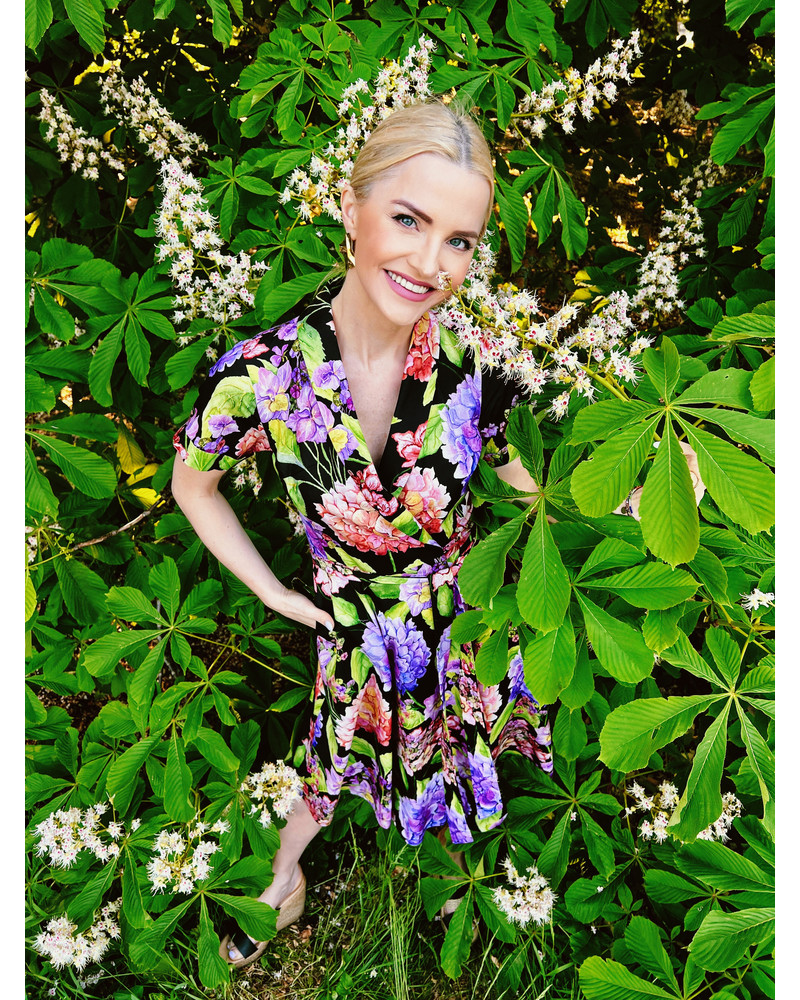 HORTENSIA SUMMER MOON MIDI DRESS