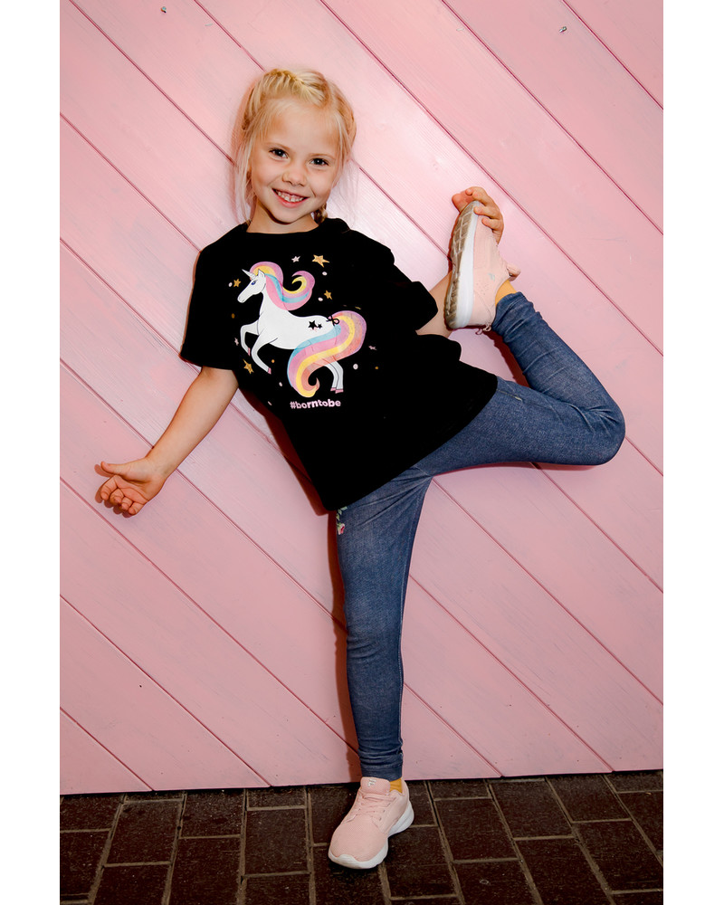 UNICORN KIDS T-SHIRT BLACK