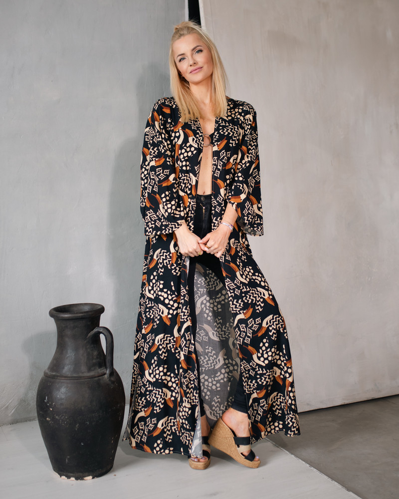 LETRIBE BIRDS WIDE TROUSERS