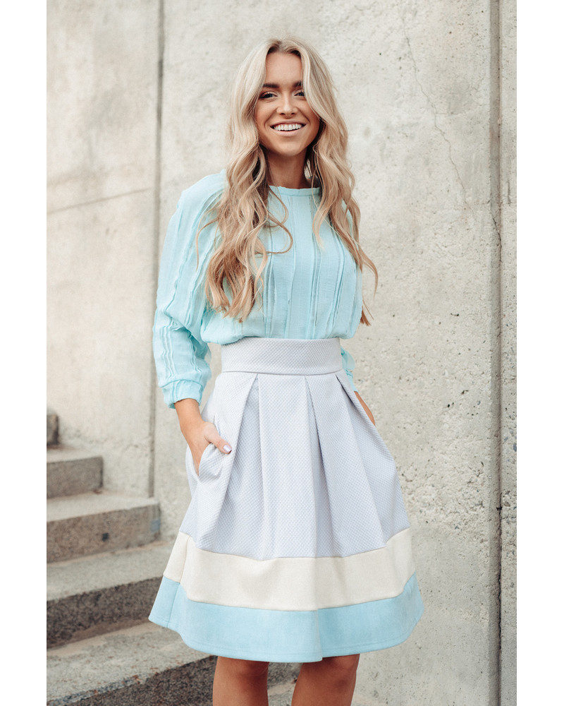 TRIO PETUNIA GREY SKIRT