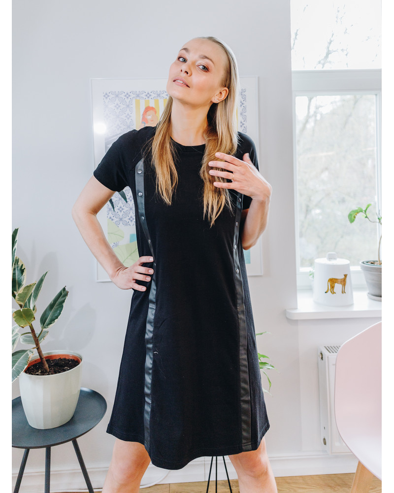 ANGEL NURSING DRESS BLACK