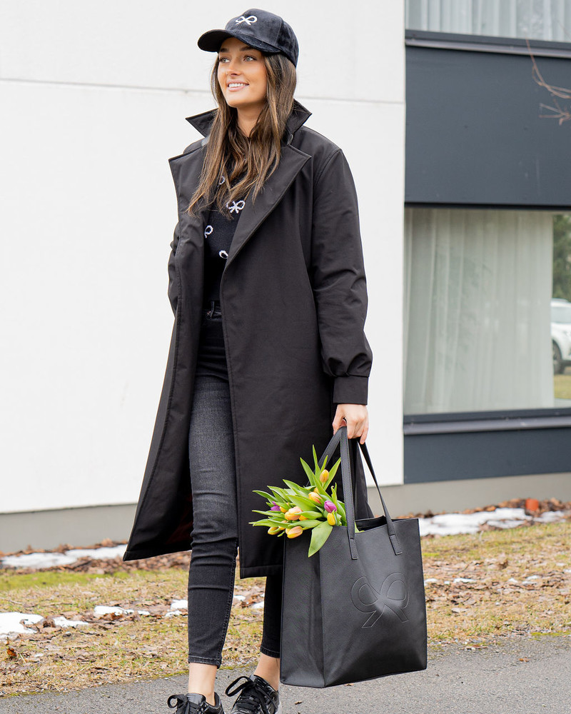 TD TRENCH COAT BLACK
