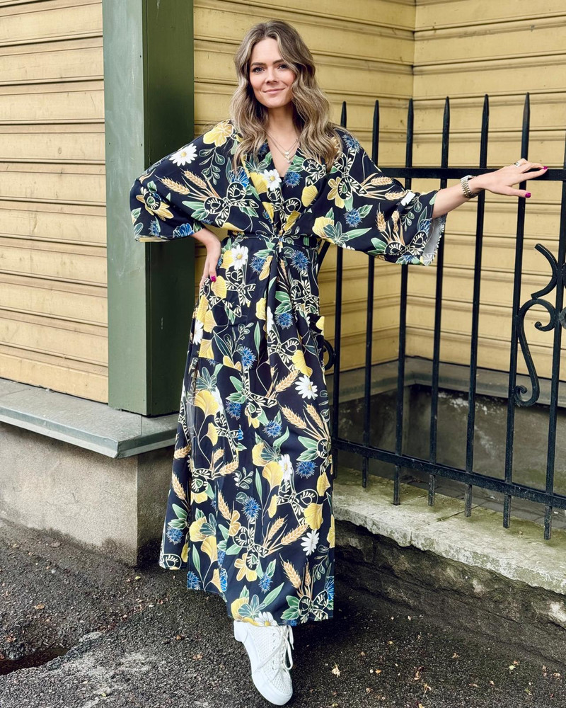 BOHO MAXI DRESS CORNFLOWER