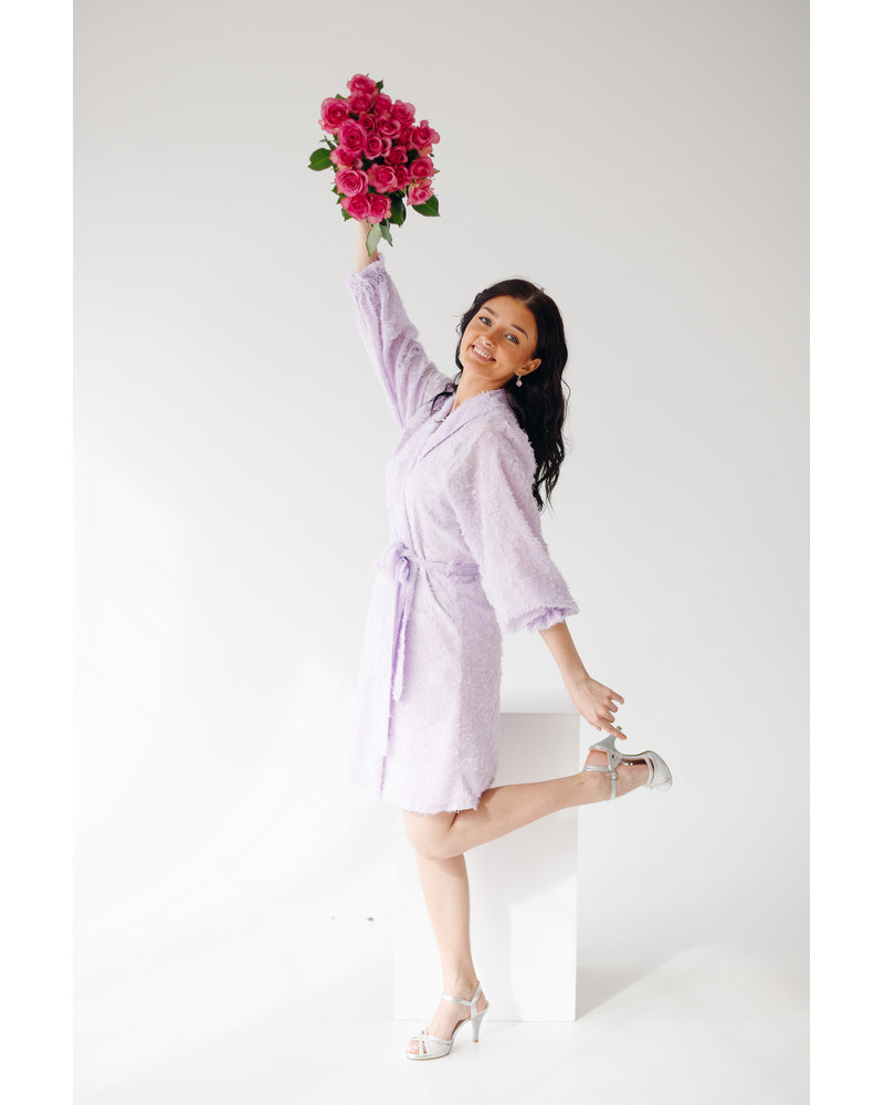 MOON DRESS FRINGE LILAC