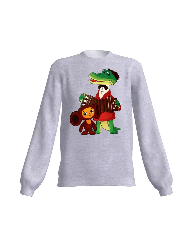 TŠEBURAŠKA&GENA WOMAN SWEATSHIRT LIGHT GREY
