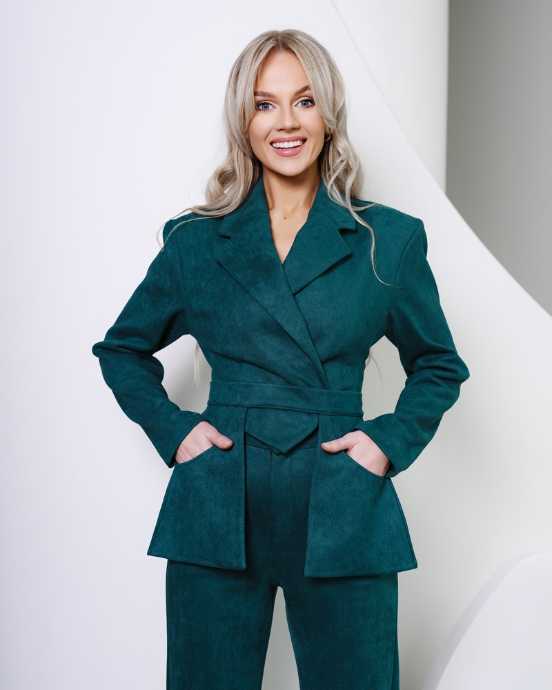 CROP JACKET GREEN