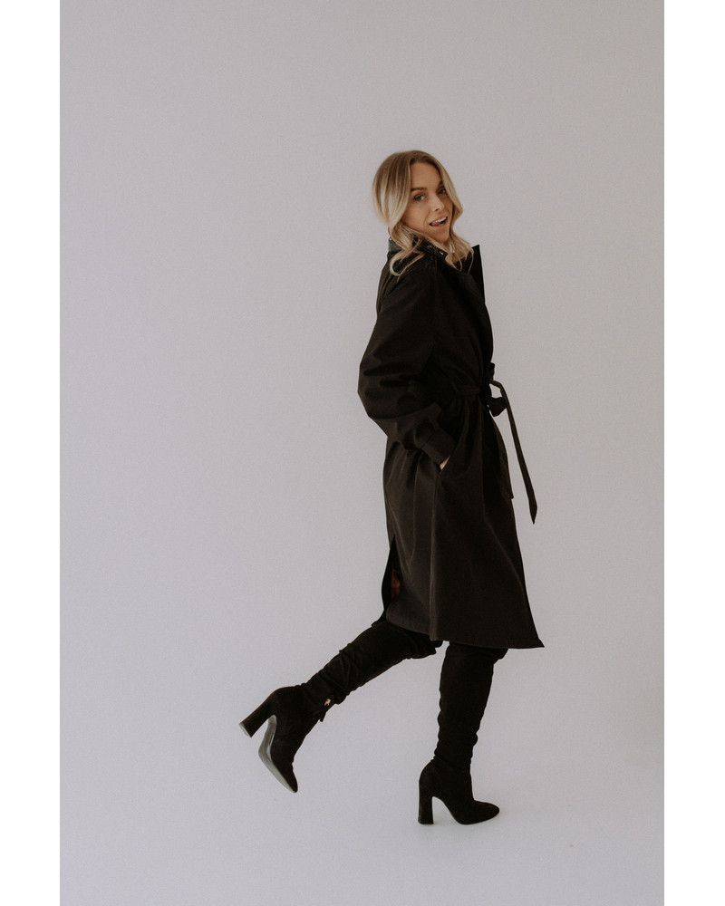 TD TRENCH COAT BLACK